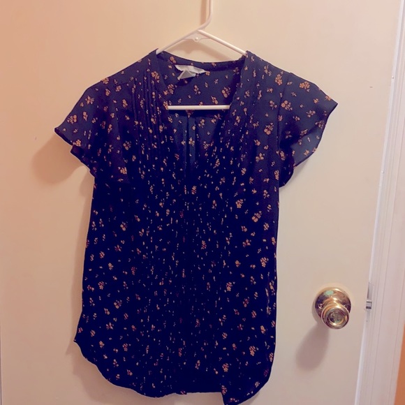 H&M Sheer Ruffle Shoulder top - Picture 3 of 4